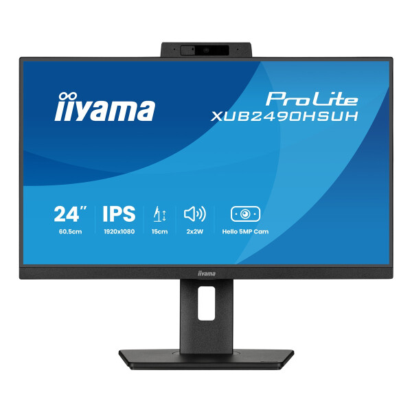 Iiyama XUB2490HSUH-B2, 60,5 cm (23.8"), 1920 x 1080 Pixel, Full HD, LED, 4 ms, Schwarz