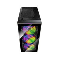 FSP CMT192, Midi Tower, PC, Schwarz, ATX, micro ATX, Mini-ITX, SPCC, Gehärtetes Glas, Multi