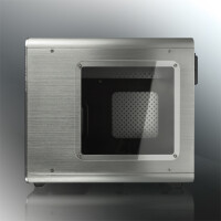 RAIJINTEK Metis Plus, Micro Tower, PC, Silber, Mini-ITX, Aluminium, Stahl, Heimbüro