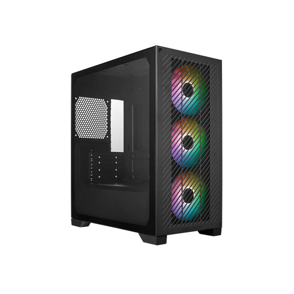 Cooler Master Elite 301, Mini Tower, PC, Schwarz, ITX, micro ATX, Kunststoff, Stahl, Gehärtetes Glas, Multi