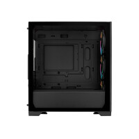 Cooler Master Elite 301, Mini Tower, PC, Schwarz, ITX, micro ATX, Kunststoff, Stahl, Gehärtetes Glas, Multi