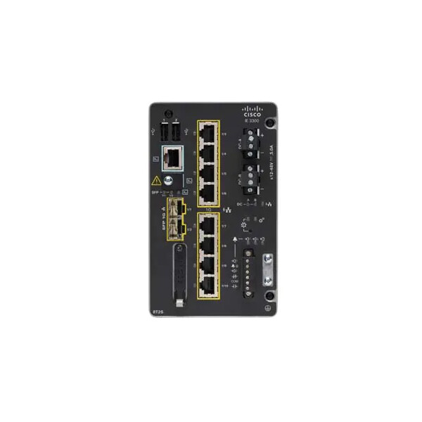 Cisco Catalyst IE-3300-8T2S-A, Managed, L2, Gigabit Ethernet (10/100/1000), Rack-Einbau