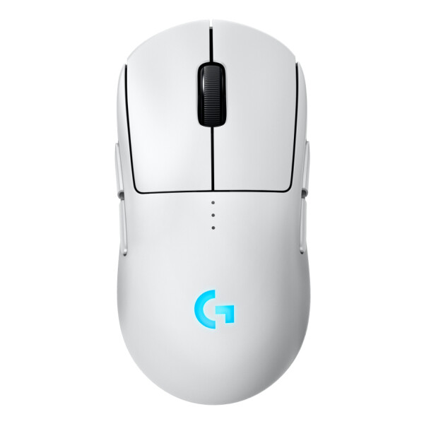 Logitech G PRO 2 LIGHTSPEED Mouse, Beidhändig, Optisch, RF Wireless + USB Type-A, 32000 DPI, 1 ms, Weiß