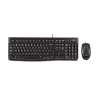 Logitech MK120, Kabelgebunden, USB, QWERTZ, Schwarz, Maus...