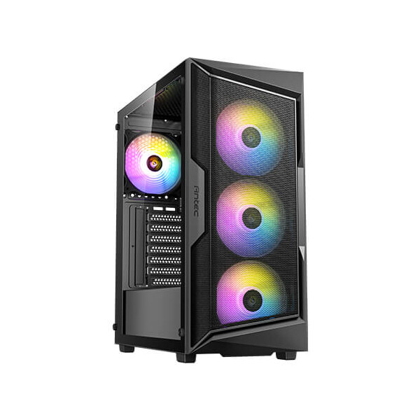 Antec AX61 Elite, Midi Tower, PC, Schwarz, ATX, ITX, micro ATX, Kunststoff, Stahl, 16 cm
