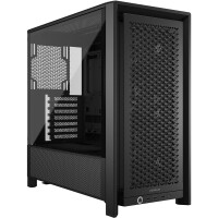 Corsair FRAME 4000D RS, Midi Tower, PC, Schwarz, ATX, EATX, micro ATX, Mini-ITX, Kunststoff, Stahl, Gehärtetes Glas, Gaming