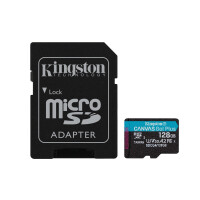 Kingston 128GB microSDXC Canvas Go Plus Gen4 200 MB/s A2...