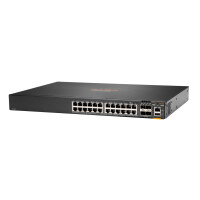 HPE Aruba Networking Aruba 6300F 24-port 1GbE & 4-port SFP56, Managed, L3, Gigabit Ethernet (10/100/1000), Rack-Einbau, 1U