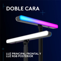 Logitech G Litra Beam LX, LED, 400 lm, 2700 K, 6500 K, Schwarz, AC
