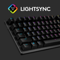 Logitech G 920-009347, Kabelgebunden, USB, Mechanischer Switch, QWERTZ, RGB-LED, Karbon