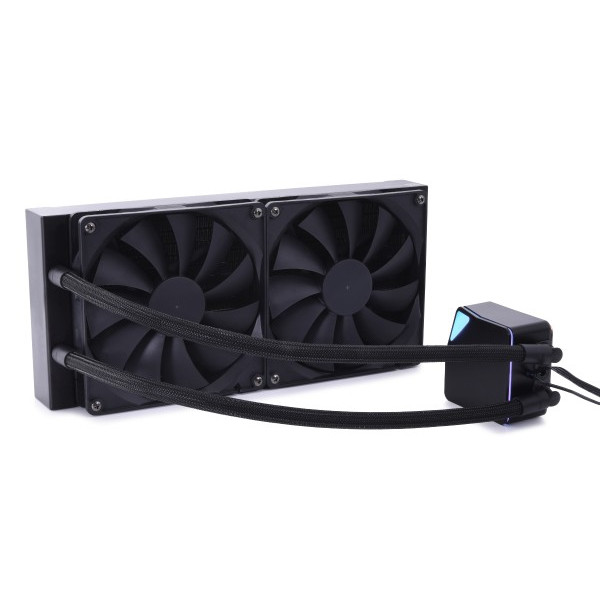 Alphacool Core Ocean T38 AIO 280mm, All-in-One-Flüssigkeitskühler, 14 cm, 34,3 dB, 36 dB, 92,3 cfm, Schwarz