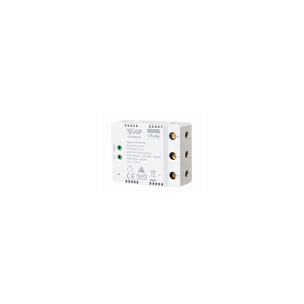 Shelly PbS·""Ogemray Smart Relay 25A""· Großgeraete Relais· max. 25A· Messfunktion· - WLAN - HTTPS
