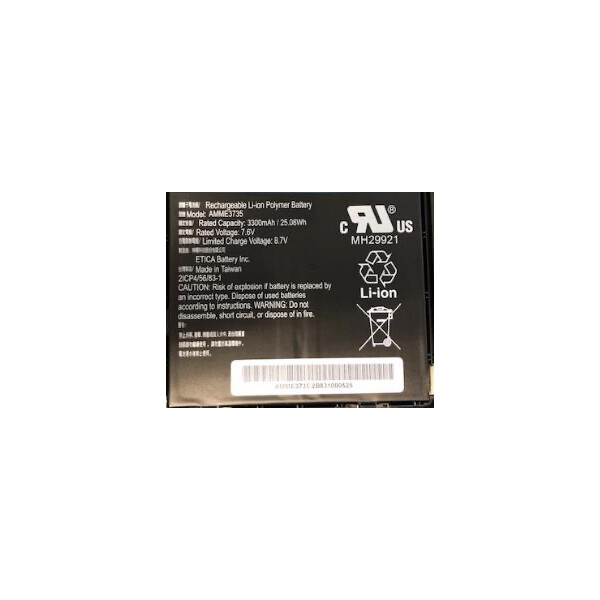 Zebra BTRY-ET5X-10IN3-02, Akku, Zebra, ET51, ET56, Schwarz, Lithium Polymer (LiPo), 4950 mAh