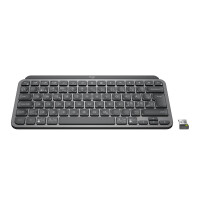 Logitech MX Keys Mini For Business, Kabellos, RF Wireless + Bluetooth, Scherenschalter, QWERTY, LED, Graphit