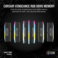 Corsair Vengeance RGB CMH96GX5M4B6000C30, 96 GB, 4 x 24 GB, DDR5, 6000 MHz, 288-pin DIMM