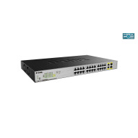 D-Link DGS-1026MP, Unmanaged, Gigabit Ethernet (10/100/1000), Power over Ethernet (PoE), Rack-Einbau