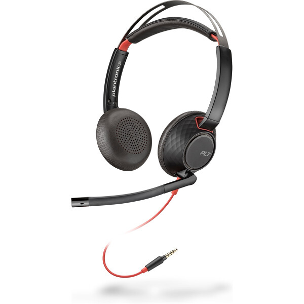 HP POLY Blackwire 5220 3,5 mm Top, Kabelgebunden, Büro/Callcenter, 20 - 20000 Hz, 138,8 g, Kopfhörer, Schwarz