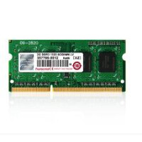 Transcend 4GB DDR3-1600, 4 GB, 1 x 4 GB, DDR3, 1600 MHz, 204-pin SO-DIMM, Grün