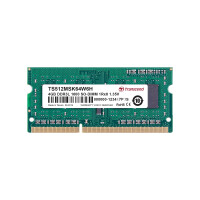 Transcend 4GB DDR3-1600, 4 GB, 1 x 4 GB, DDR3, 1600 MHz, 204-pin SO-DIMM, Grün