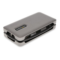 StarTech.com USB-C Multiport Adapter - 4K 60Hz USB C HDMI/DisplayPort Adapter, Reisedock - 3 Port USB C Hub - 100W PD - GbE - USB C Dockingstation/Laptop Dock - USB C auf HDMI - 30cm Integ. Kabel mit Kabelschlitz, Kabelgebunden, USB 3.2 Gen 2 (3.1 Gen 2)
