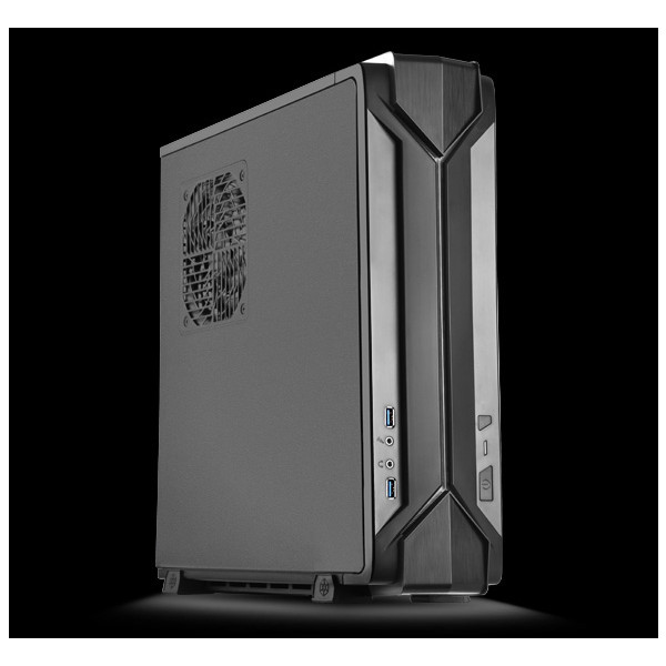 SilverStone RVZ03, Niederprofil (superflach), PC, Schwarz, Mini-DTX, Mini-ITX, Kunststoff, Stahl, 8,3 cm