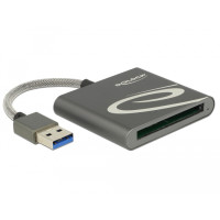 Delock 91525, XQD, Grau, 480 Mbit/s, Aluminium, USB 3.2...