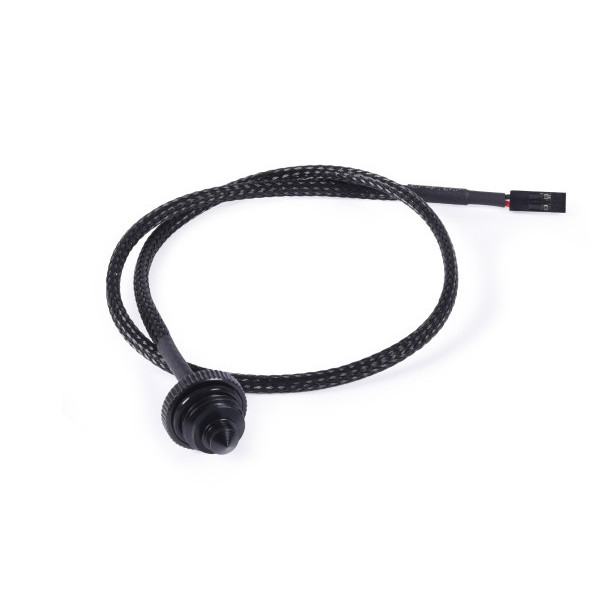 Alphacool 17596, Temperatursensor, Messing, Schwarz, 1/4", FC, 18 mm
