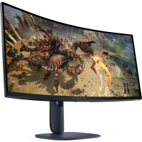 Dell Alienware AW3425DWM, 86,4 cm (34"), 3440 x 1440 Pixel, Wide Quad HD, LCD, 4 ms, Schwarz, Blau