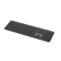 Logitech Signature Slim K950, Volle Größe (100%), Kabellos, RF Wireless + Bluetooth, Scherenschalter, QWERTY, Graphit