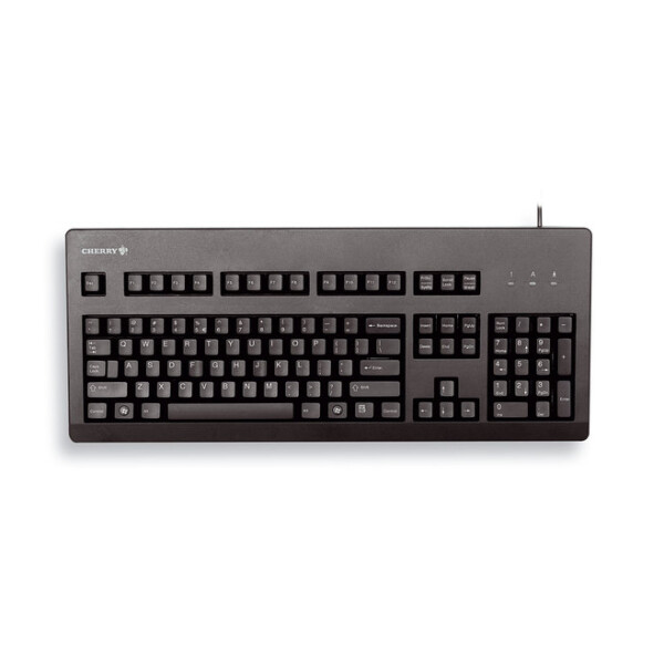 Cherry G80-3000, Volle Größe (100%), Kabelgebunden, USB, Schwarz