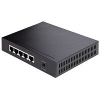 StarTech.com Unmanaged 2.5G Switch - 5 Port Gigabit Switch - 2.5GBASE-T Unmanaged Ethernet Switch - Ethernet Splitter - Din Rail oder Wandmontage - Multi-Gigabit - Auto-MDIX - 9K Jumbo, Unmanaged, 2.5G Ethernet (100/1000/2500), Vollduplex, Wandmontage