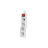 Lanberg PS1-04E-0150-W, 1,5 m, 4 AC-Ausgänge,...