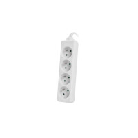 Lanberg PS0-04E-0150-W, 1,5 m, 4 AC-Ausgänge, Indoor, Typ E, Weiß, 10 A
