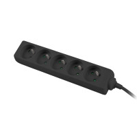 Lanberg PS0-05E-0150-BK, 1,5 m, 5 AC-Ausgänge,...