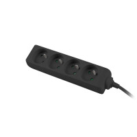 Lanberg PS0-04E-0150-BK, 1,5 m, 4 AC-Ausgänge,...