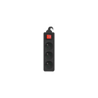 Lanberg PS1-03E-0150-BK, 1,5 m, 3 AC-Ausgänge,...
