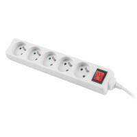 Lanberg PS1-05E-0150-W, 1,5 m, 5 AC-Ausgänge,...