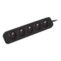 Lanberg PS0-05E-0100-IEC-BK, 1 m, Drinnen, Typ E,...