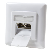 LogiLink NP0123, RJ-45, STP, 6a, Metallisch, Weiß, ISO/IEC 11801, TIA/EIA 568B.2-10, 80 mm