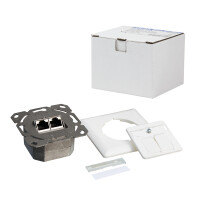 LogiLink NP0123, RJ-45, STP, 6a, Metallisch, Weiß, ISO/IEC 11801, TIA/EIA 568B.2-10, 80 mm