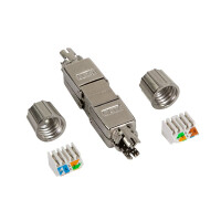 LogiLink MP0057, Cat.6A, Cat.7, Cat.7A, Metallisch,...