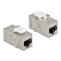 Delock Keystone Modul RJ45 Buchse zu RJ45 Buchse Cat.6A,...
