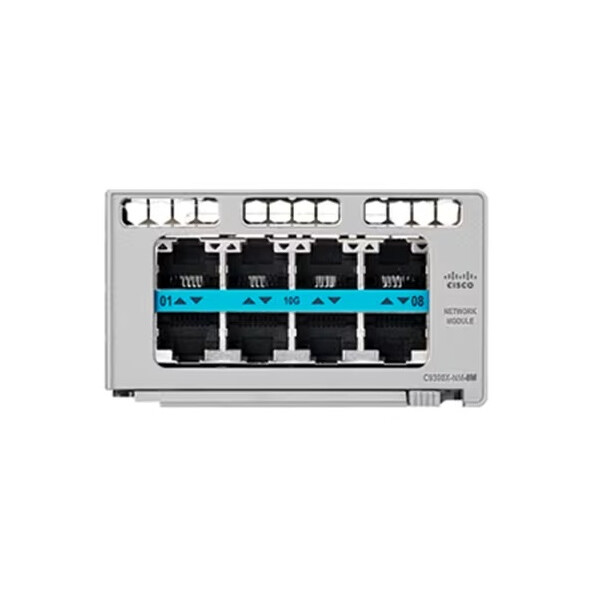 Cisco C9300X-NM-8M=, 10 Gigabit Ethernet, Gigabit Ethernet, 1000,10000 Mbit/s, Catalyst 9300X