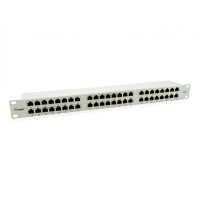 Equip 48-Port Cat.6 Geschirmtes Patch Panel, Hellgrau,...