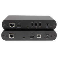 StarTech.com USB HDMI über Cat5e / 6 KVM Konsolen Extender mit 1080p unkomprimiertem Video - 100m, AV-Sender & -Empfänger, Kabelgebunden, 100 m, 1920 x 1200 Pixel, Schwarz, Aluminium