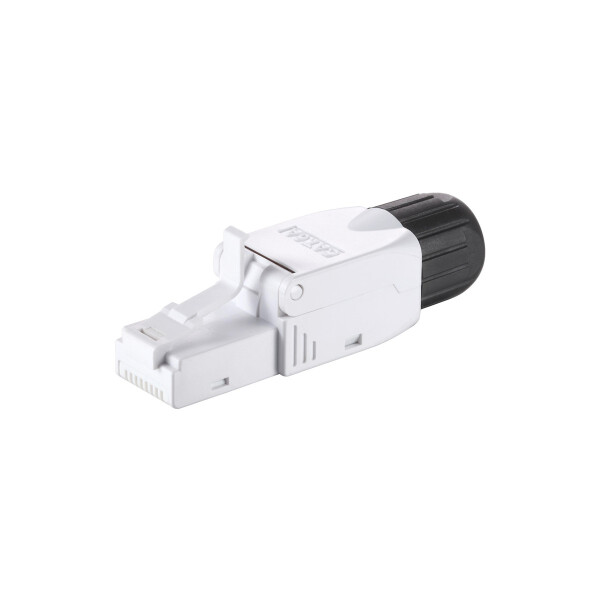 Equip Cat.6A Werkzeuglose RJ45-Stecker, 5 Stück/Set, RJ-45, Schwarz, Weiß, Männlich, Gerade, Polycarbonat (PC), Cat6a