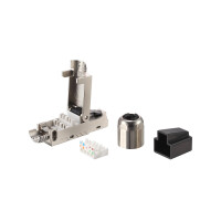 Equip Cat 8.1 Tool-free RJ45 Stecker, 5 Stück/Set, RJ-45, Schwarz, Edelstahl, Männlich, Gerade, Zink, Cat8.1