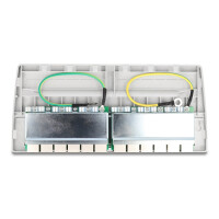 Delock Mini Desktop Patchpanel 12 Port Cat.6A grau, RJ-45, Cat6a, Grau, Acrylnitril-Butadien-Styrol (ABS), 239,9 mm, 263 mm