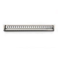 DIGITUS Modulares Patchpanel für Keystone Jacks 1HE - unbestückt