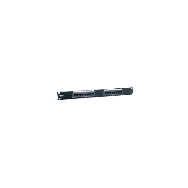 TRENDnet 16-port Cat6 Unshielded Patch Panel, 10/100/1000Base-T(X), Gigabit Ethernet, Cat6, ANSI/EIA/TIA 568-B.2-1 ISO/IEC 11801